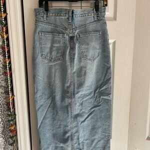 Zara Blue Denim Skirt